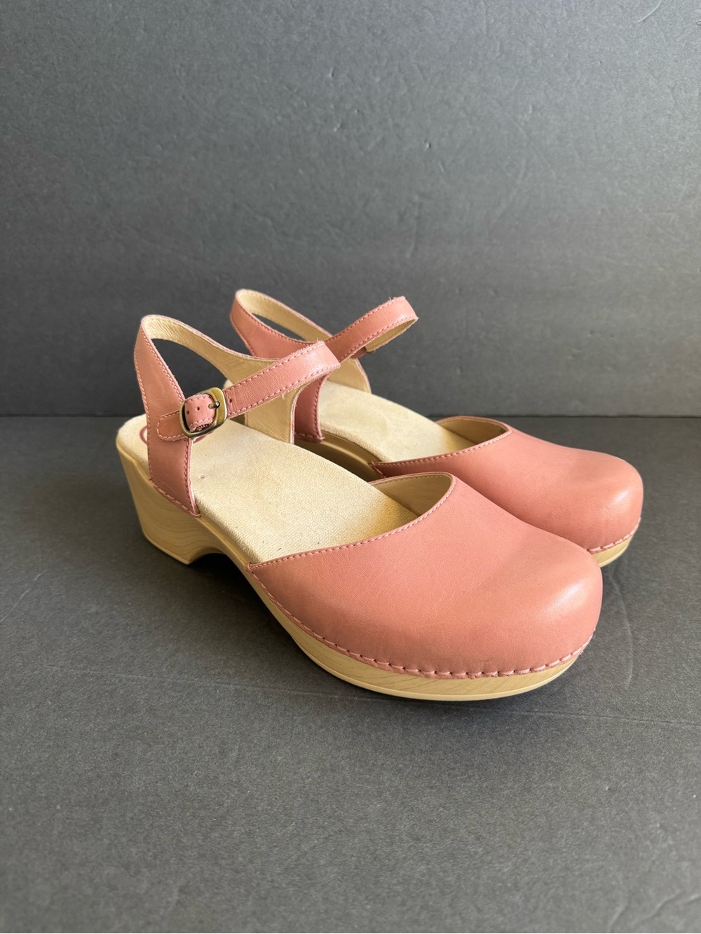 Dansko Sam Clogs Petal Pink Leather Comfort Shoes Womens 42 EUC - Picture 12 of 12